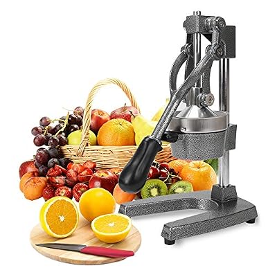FOBUY Levier Main Presse-Agrumes qualité Professionnelle Presse-Agrumes Original (Gris)
