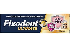 Fixodent Ultimate No Flavor Crème adhésive pour prothèses dentaires complètes et partielles 40 ml