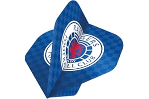 FOCO Offically Licenced Glasgow Rangers Football Club 100 Micron Standard Shape Dart Flights, Available in Multiple Designs and Pack Sizes
