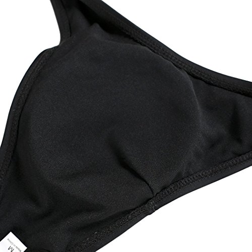 CRAVOG Damen Sexy Bandeau Bikini Set Badeanzug push up - 6