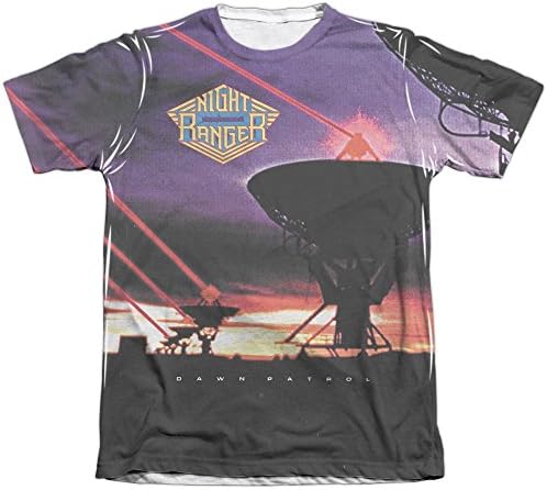 Night Ranger Dawn Patrol (Front Back Print) Mens Sublimation Shirt LG White