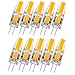 Produktbild GreenSun LED Lighting 10er G4 LED COB Lampe Energiesparlampe Glühbirne Birne Stiftsockel Lampe Stecklampe 3W 190Lumen Warmweiß Abstrahlwinkel 360 Grad Leuchtmittel Dimmbar