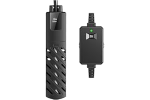 GERUI Riscaldamento Mini per Acquario 15L, 100-240V 50/60HZ, Intervallo di controllo della temperatura: 20 ℃ -34 ℃, utilizzato per acquario e acquario PTC isolamento automatico a temperatura costante