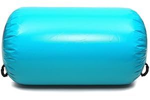 Minetom Air Roll 100cm Aufblasbare Luft Rollen Yoga Roll Gym Air Barrel Übung Spalte mit Pumpe
