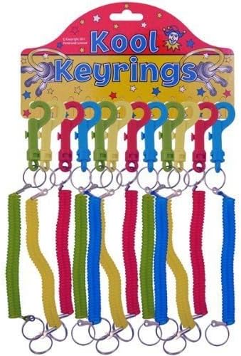 Spiral Stretchy Retractable Springy Keyring Keychain by Kool Keyrings
