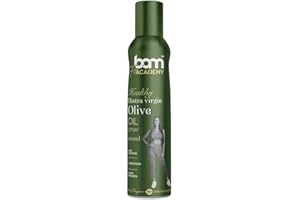 BAM Olio di Oliva Extravergine Spray 200ml – Olio Spray per Cucina e Forno, Spremuto a Freddo, Uso Quotidiano e Preciso