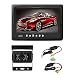 Produktbild Funk Rückfahrkamera Set, CARCHET wireless Rückfahrsystem wasserdicht Einparkhilfe DC12V 7"TFT LCD Monitor +Empfänger +Sender +18LED 120°Sichtwinkel IR Nachtsichtkamera für Auto LKW Wohnmobil Bus KFZ usw