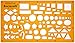 Produktbild Trace Schablone Kreis Quadrat Rechteck Pfeil Ellipse Triangle Sechseck Pentagon Symbole – Technische Zeichnungen Tracking Illustration