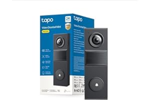 Tapo D205 Sonnette sans fil avec caméra exterieur 2K 3MP, IP54 étanche, Grand angle 160°, Vision Nocturne, Détection Humaine AI gratuite, Audio Bidirectionnel, autonomie 180j, Installation facile