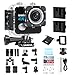 Produktbild WiMiUS Action Cam 4K 20MP WiFi Ultra Full HD 30M Wasserdichte Sport Action Camera 2 Zoll 170° Weitwinkel Unterwasserkamera Helmkamera mit 2 Akkus und Kostenlose Zubehör (L1 Black)