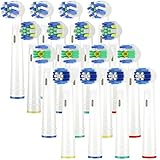 Plaque Effektiv Entfernen: Neuartiges Design des Bürstenköpfe, die Precision Clean Borsten reichen bis tief in die Zahnzwischenräume, für eine effektive Plaqueentfernung und Massage des