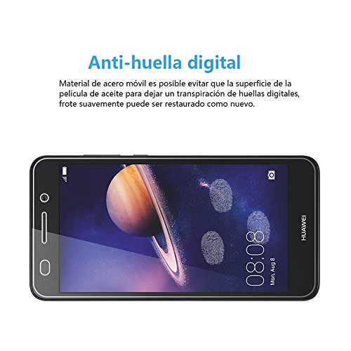  2-Pack  Huawei Y6 II Cristal Templado Protector de Pantalla  Nazzamo Huawei Y6 II Templado Vidrio Protector de Pantalla  Ultra-trasparente   Sin Burbujas   Resistente a Ara  azos 