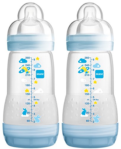 Mam 99921511 Anti-Colic Bottle 260 ml 2-Pack for Boys