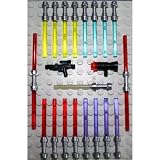 Lego Star Wars 21 Waffen f�r Figuren Laserschwerter Blaster TOP Waffenset 2010 Griff in der neuen Farbe 