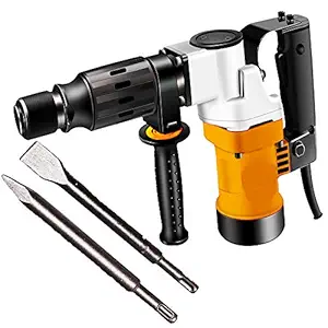 MLDElectric hamerdrilling machine 5 Kg 900W/120WDemolition Hammer Concrete Breaker with Chisel HammerBits (Colours as per Availability)