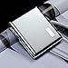 Produktbild YXZN Edelstahl Zigarette Fall Streifen Metall Automatische Kugel Abdeckung Männer Zigarettenhalter Kann 20 Halten,Silver,94X82X17MM