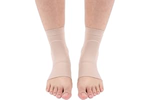 SALMUE Gel de silicona Talón Protector para pies, Funda protectora de tobillo suave y elástica de silicona Almohadilla protectora transpirable Calcetín de grieta para el talón para Alivio del dolor(B)