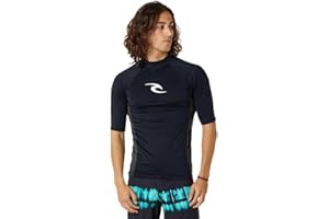 RIP CURL Waves UPF 50 Performance Short Sleeve Rashguard Maillot dermoprotecteur Homme