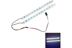 KEEDA RC dérive voiture 24 LED châssis lumière Sous-Corps Bande Lampe Accessoires pour 1/10 1/8 échelle RC Radiocommandés Modèle Voiture Camion éclairage (Blanc)