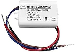 CDBAIRUI 2pcs Trasformatore di isolamento del modulo di alimentazione buck AC-DC da 80-250 V a 5 V Mini 12 W Convertitore di protezione delle coperture per pile di ricarica di allarmi di sicurezza