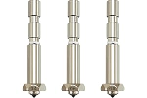 HzdaDeve Ugelli in acciaio temprato, 0,4 mm, 0,6 mm, 0,8 mm, integrati per Kobra 3 Max Combo Quick-Swap High Flow High Speed, set di estrusore per stampante Anycubic Printer (3 pezzi)