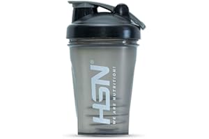 HSN Shaker We Are Nutrition! Senza BPA | 400 ml | grigio-nero | Bicchiere miscelatore con sfera miscelatrice, chiusura ermetica, tappo anti-perdite | inodore | facile da pulire
