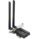 TP-Link Archer TX50E, AX3000 Mbps Wi-Fi 6 Bluetooth 5.0 PCIe Network Card, Two Antennas, 1024-QAM,OFDMA and 160 MHz Bandwidth, U