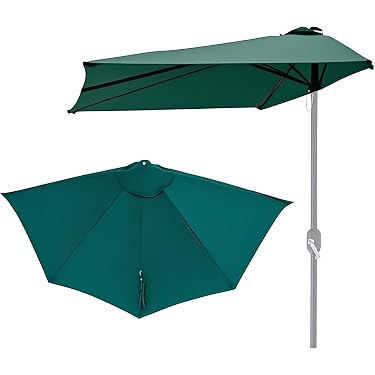 EliteShade Telo Di Ricambio Per Ombrellone 2.4m 8 Costole - Copertura Con Ventola E Protezione UV 95%