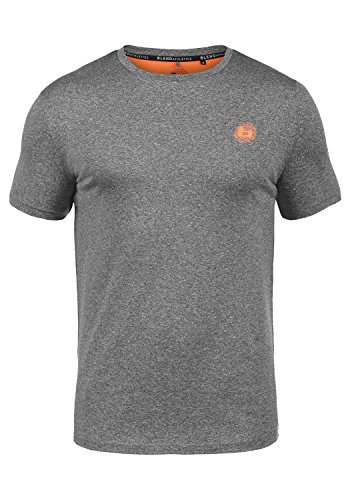 BLEND ATHLETICS Eriot Herren T-Shirt Kurzarm Shirt mit Rundhalsausschnitt Sportshirt Funktions-Obertei, Größe:XXL, Farbe:Pewter Mix (70817) BLEND ATHLETICS Eriot Herren T-Shirt Kurzarm Shirt mit Rundhalsausschnitt Sportshirt Funktions-Obertei, Größe:XXL, Farbe:Pewter Mix (70817)