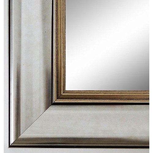 Spiegel Wandspiegel Badspiegel - Flensburg 5,5 - Silber - 200 Größen zur Auswahl - handgefertigt - 50 x 140 - AM - Antik, Barock, Klassisch