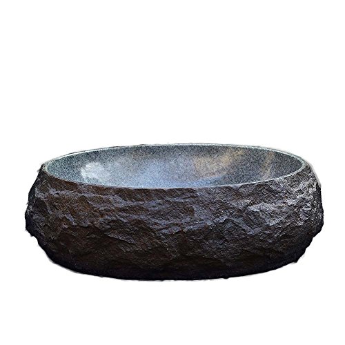 WINZSC Bacino di Arte Antica Europea Retro sopra lavabo da appoggio lavabo in Pietra lavabo Creativo lavabo LO620529 (Colore : Only Sink)