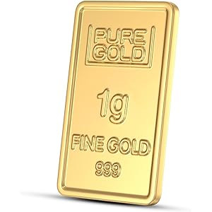 Joyalukkas Assayer Certified 1 gm, 24k (999) Yellow Gold Precious Bar