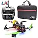 Produktbild LHI 250mm Quadcopter Racing Helikopter Racing Rahmen Kit RTF + CC3D Flight Controller + MT2204 2300KV Brushless Motor + Simonk 12A ESC Brushless Drehzahlregler + 5030 Propeller (mit AT9 Fernbedienung)