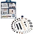 Dremel 723 EZ SpeedClic (100-teiliges Mehrzweck Zubehörset für Multifunktionswerkzeuge mit 100x Zubehör, Spannzangenschlüssel