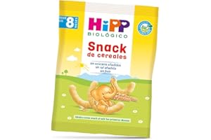 HiPP Biológico - Snack de Cereales BIO - 24g - Mijo, Maíz y Arroz - Ingredientes de Producción Ecológica - Sin Azúcar - Sin Freír - A Partir de 8 Meses