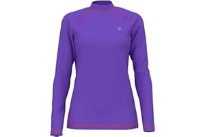 GENERIC Womens UPF Surfing Rashguards - Female Quickdrying Active Water Sport Swim Tee Breathable Rash Shirt Beach Wet Top