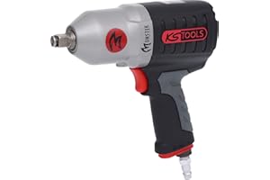 KS TOOLS 515.1210 - Clé à Choc Pneumatique Monster 1/2" - Boulonneuse à Choc Haute Performance - Électrique 3 Réglages - Outil pour Travaux sur Automobiles - Puissance Jusqu’à 1690 Nm Noir/Rouge