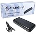 Produktbild TradeShop Premium Outdoor 2in1 Solar Ladegerät mit integriertem 10000mAh Akku / Power Bank, Dual USB Charger für ACER Liquid Zest Plus Asus ZenFone 2 Deluxe 2 Laser Go TV Max Selfie Bestore Z6 Blu Win HD LTE JR LTE ZTE Axon Mini Blade L5 Plus V6 V7 Lite