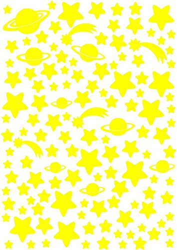 SENSATIONSPREIS Bilderdepot24 Wandtattoo mit SOMMER RABATT Leuchtfolie Weltraum – Fluoreszierend und Nachtleuchtend - 3