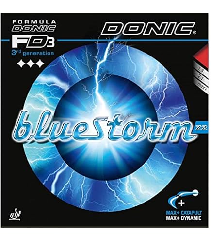 DONIC Rivestimento BlueGrip J3 (rosso, Max