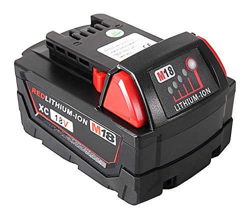 Akku für Milwaukee M18 Li18 M18BX XC (Li-Ion 18V 5000mAh) Milwaukee 2601 2610 2611 2620 2630 2650 0880-20 2601-22 2611-84 - 3