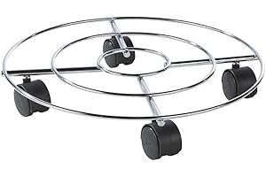 dasmöbelwerk Pflanzenroller Blumenroller Kübelroller aus Metall Innenbereich Multi Roller 50 kg Tragkraft Ø 30 oder 35 cm (Ø 35cm 7764)