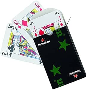 Heineken Carte Da Gioco Mazzo Di Carte Da Gioco Personalizzate Con Logo Amazon It Giochi E Giocattoli
