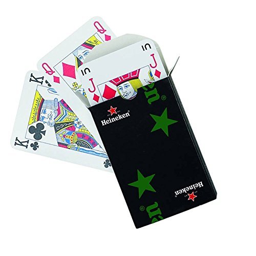 Preisvergleich Produktbild Heineken Spielkartenset - kunststoffbeschichtete Karten mit Heineken-Logo