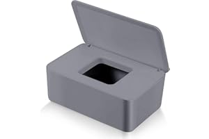 SUNSHINE SMILE Porta Salviette Umidificate, Porta Scatola Dispenser per Neonati, Salviettine Umidificate con Coperchio per Bagno Ufficio Auto