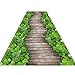 Produktbild 3D Lange Tür Mats Gang Teppich Teppiche Flur Läufer Gang Treppe Schmutz Stopper Anti-Rutsch Waschbar Strapazierfähig 6mm (Farbe : D, größe : 120x200cm)