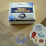 Almadoo Premium Kantenschutz | Eckenschutz | Abdeckung für die Tischkante | Schutz vor Verletzung | Kindersicherung für die Tischecke | unsichtbar | 8 Stück | Nie wieder an der Ecke stoßen - 7