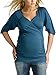 Crossover Maternity Nursing Top, Blue, UK Size 18-20 (XXL)