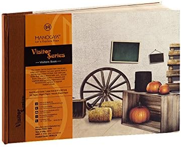 Manogya Visitor Series – Guest Book – Hard Bound Durable Cover – Ruled 192 Pre Printed Pages