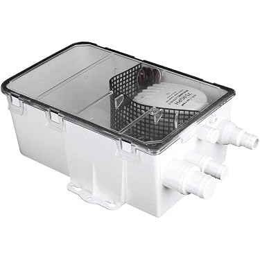 Shower Sump Pump – 12V, 600 Gallonen/h, 33,4x21,5x11,2 Cm, Für Boote, Duschen & Mehr, ABS-Gehäuse Shower Sump Pump – 12V, 600 Gallonen/h, 33,4x21,5x11,2 Cm, Für Boote, Duschen & Mehr, ABS-Gehäuse